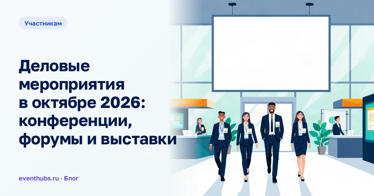 Деловые мероприятия в октябре 2026: конференции, форумы и выставки