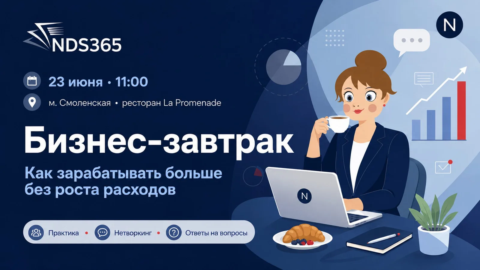 Бизнес-завтрак: как зарабатывать больше без роста расходов