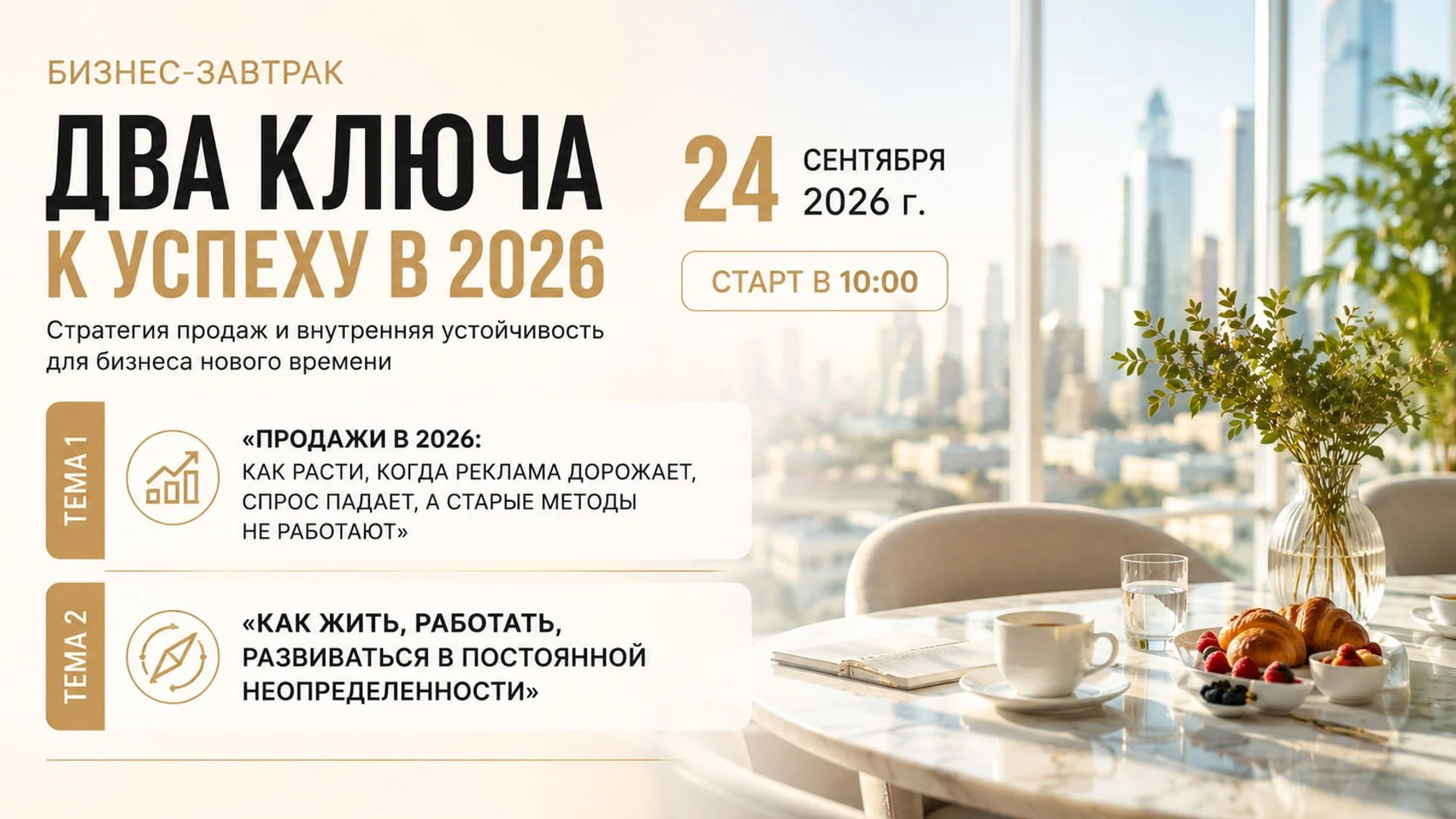 Бизнес-завтрак Мужского комитета