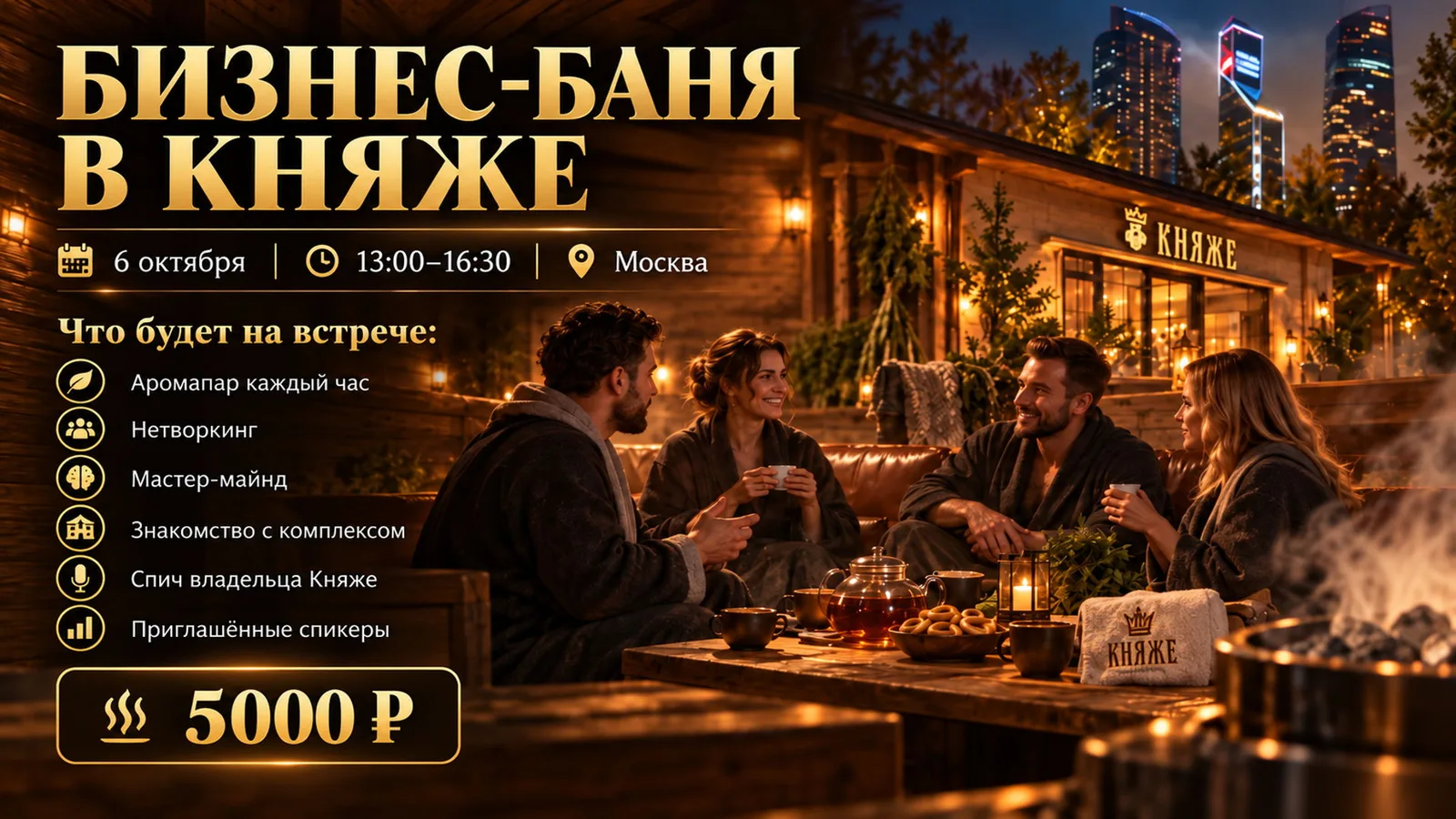 БИЗНЕС-БАНЯ В "КНЯЖЕ"