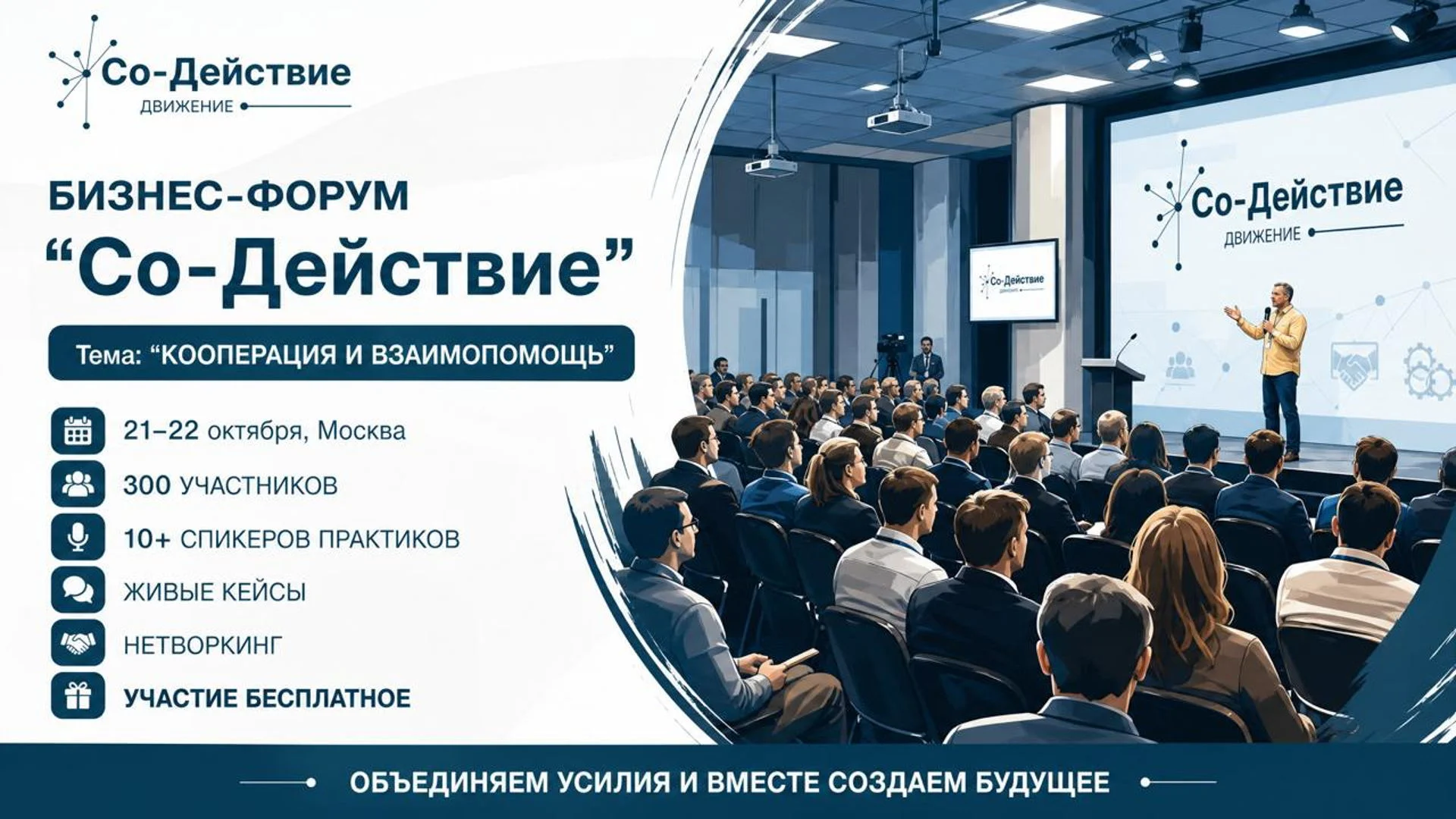 Бизнес форум "Кооперация и взаимопомощь" 21–22 октября, Москва